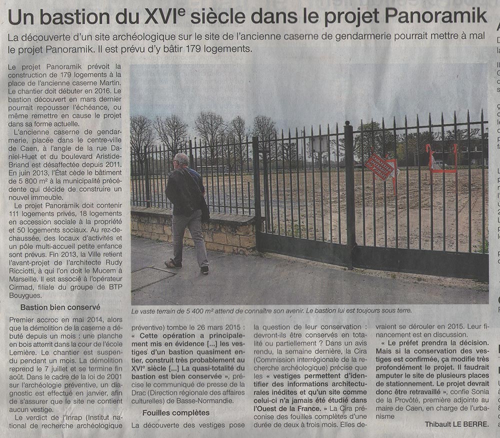 Ouest-France, 17 avril 2015
